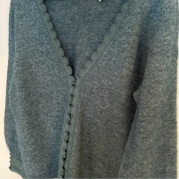 NEW Sezane Melina Cardigan in Sage | Blue Green- size M - Picture 6 of 10